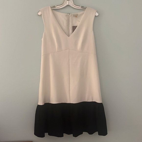 NWT Anthropologie Leifsdottir Dropwaist Trumpet Hem Dress - 8 - Picture 2 of 6